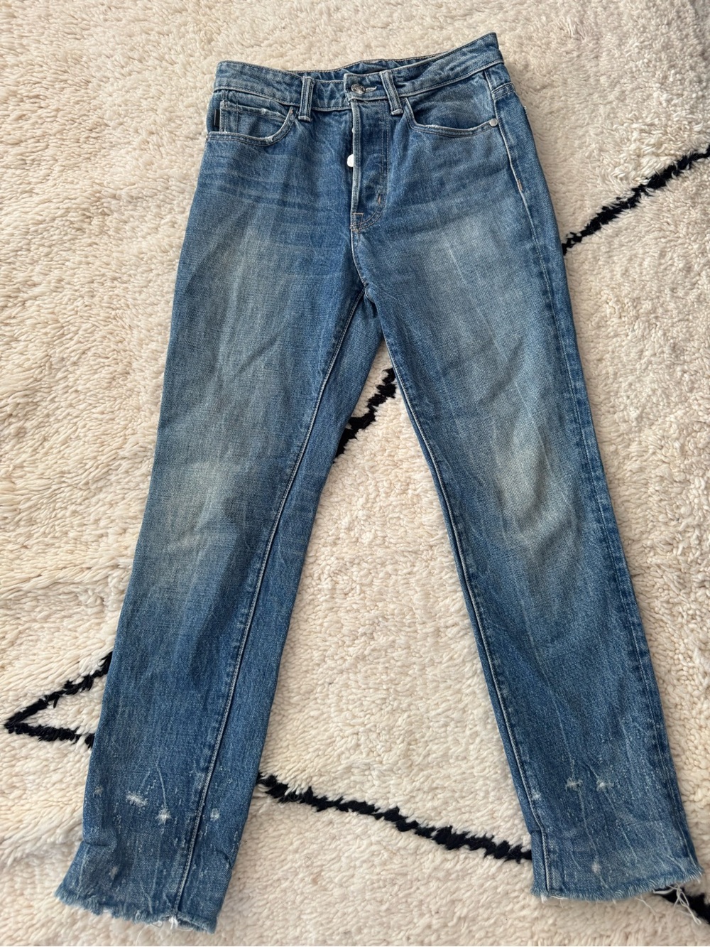 Helmut Lang high rise crop slim jeans Sz 25
